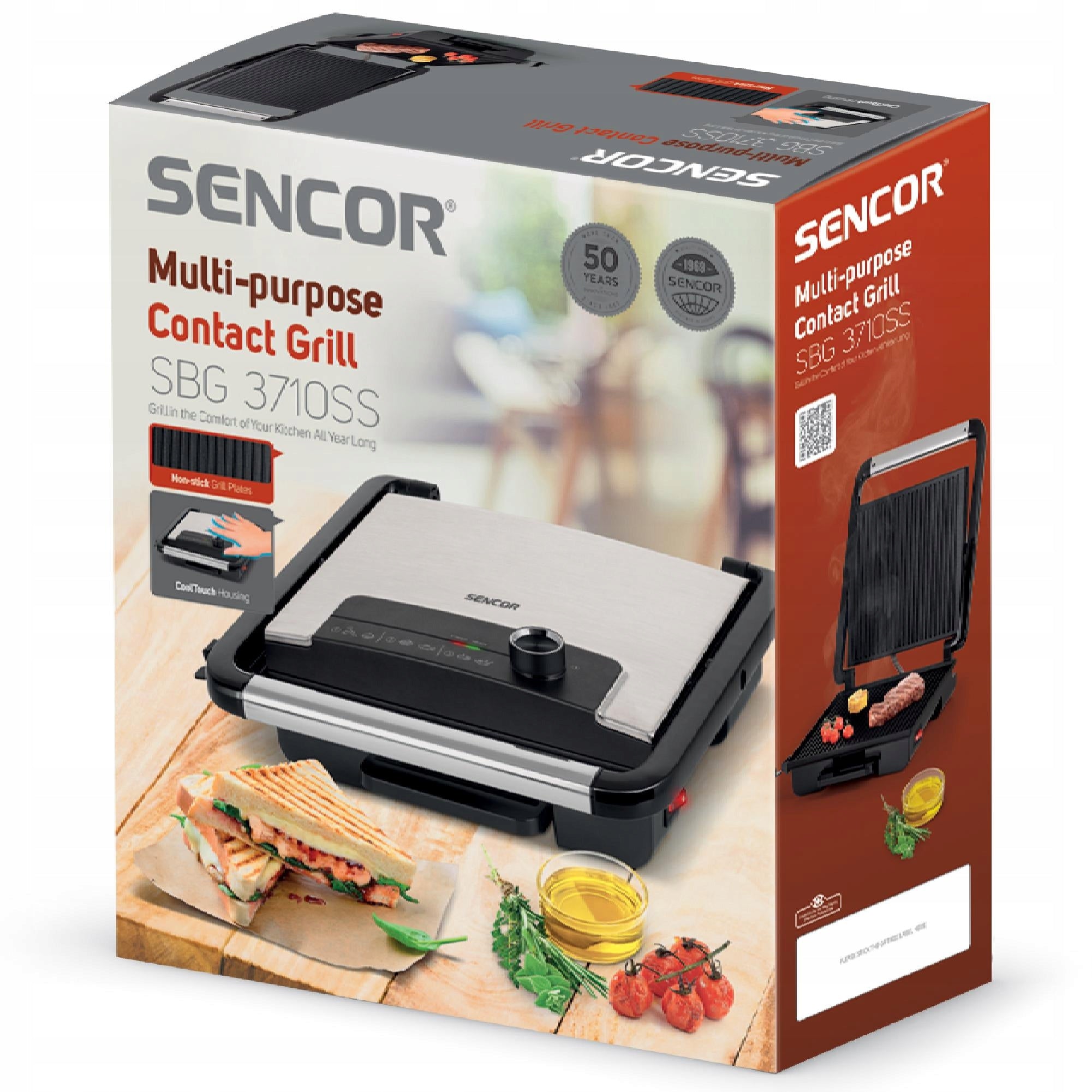 2X ELECTRIC GRILL SENCOR SBG 3710SS 2000W Power rating 2000 W