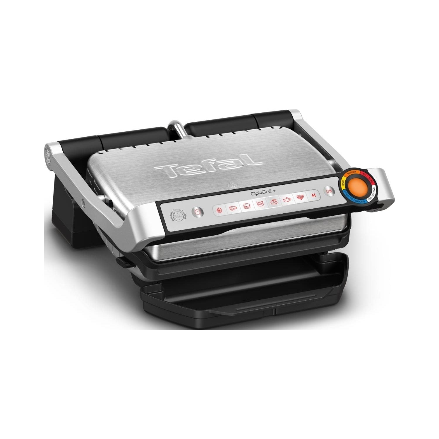2X ELECTRIC GRILL TEFAL OPTIGRILL+ GC717D10 CONTACT 2000W SILVER-SHA