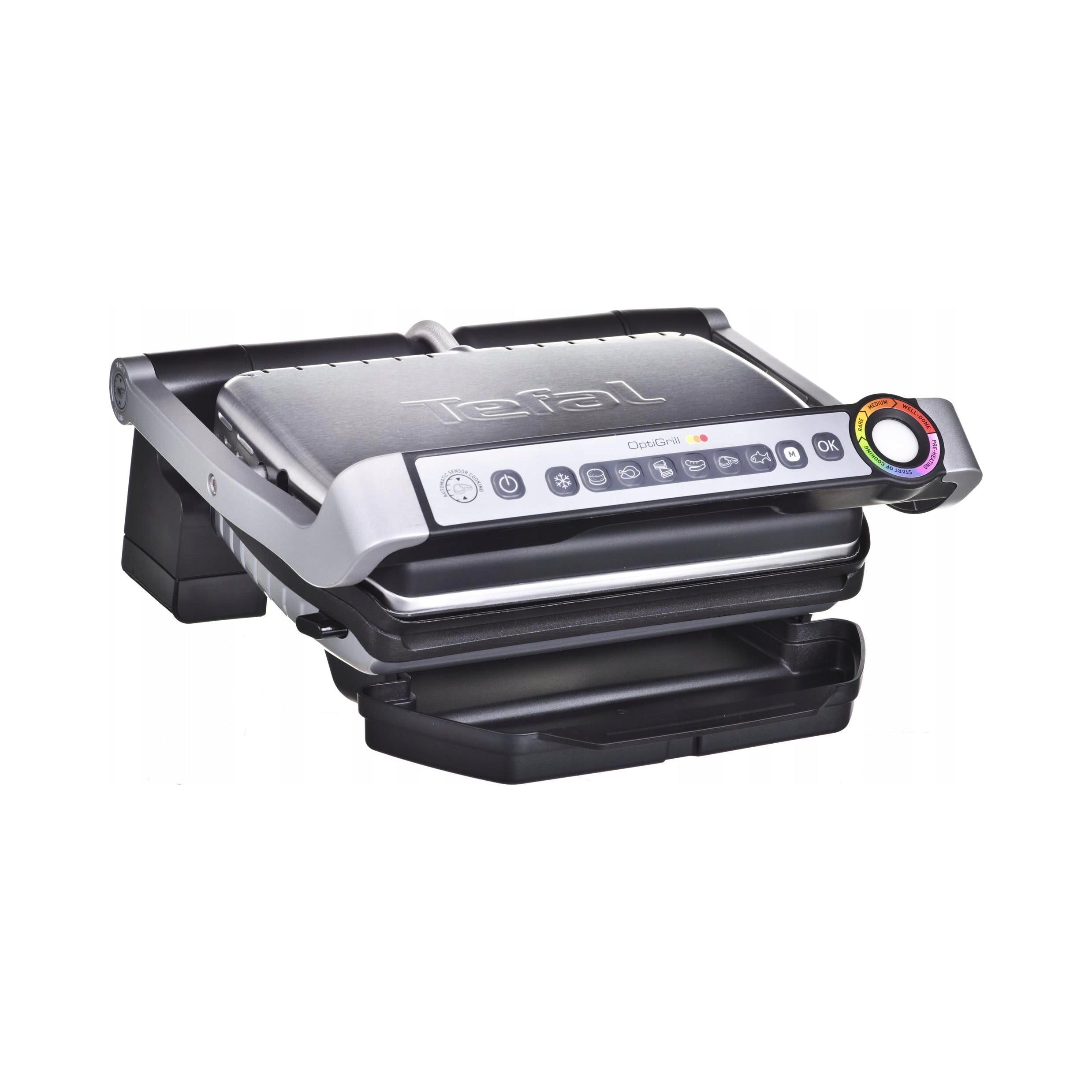 2X ELECTRIC GRILL TEFAL OPTIGRILL SMART GC705D16 2000W SILVER-GREY