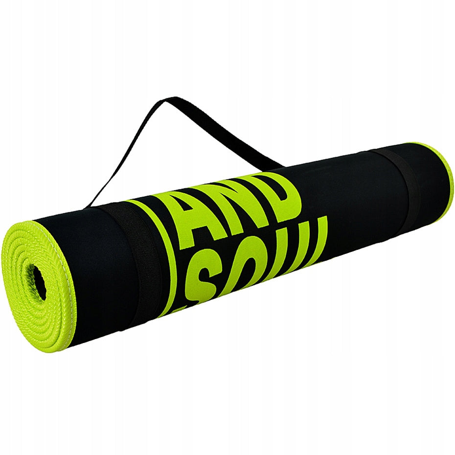2X EXERCISE MAT THICK FITNESS YOGI GYMNASTIC TRAINING 180x60x0,6 GN