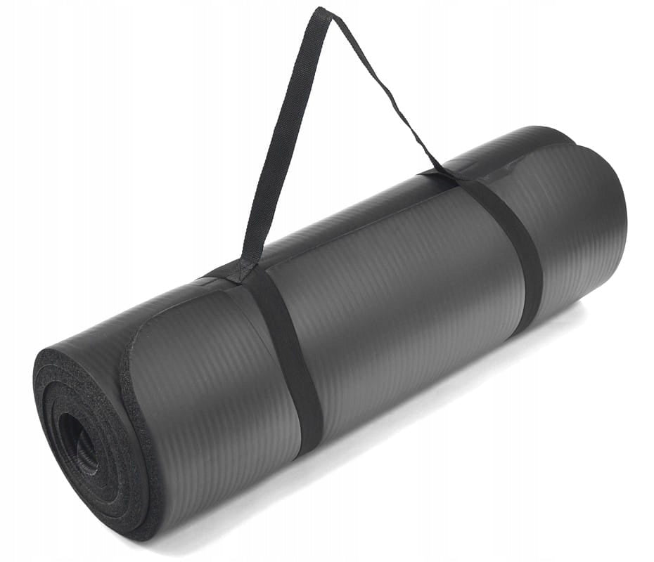 2X EXERCISE MAT THICK FITNESS YOGI GYMNASTIC TRAINING 180x60x1,5cm