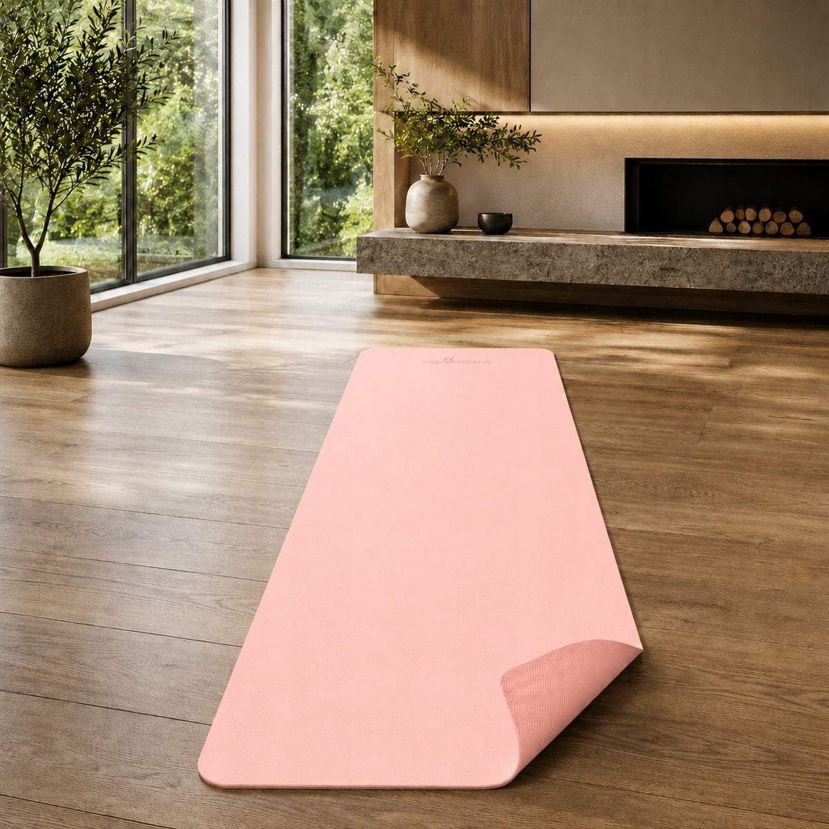 2X EXERCISE MAT TPE NON-SLIP YOGA FITNESS PILATES GYMNASTIC 18 Brand Pretorians