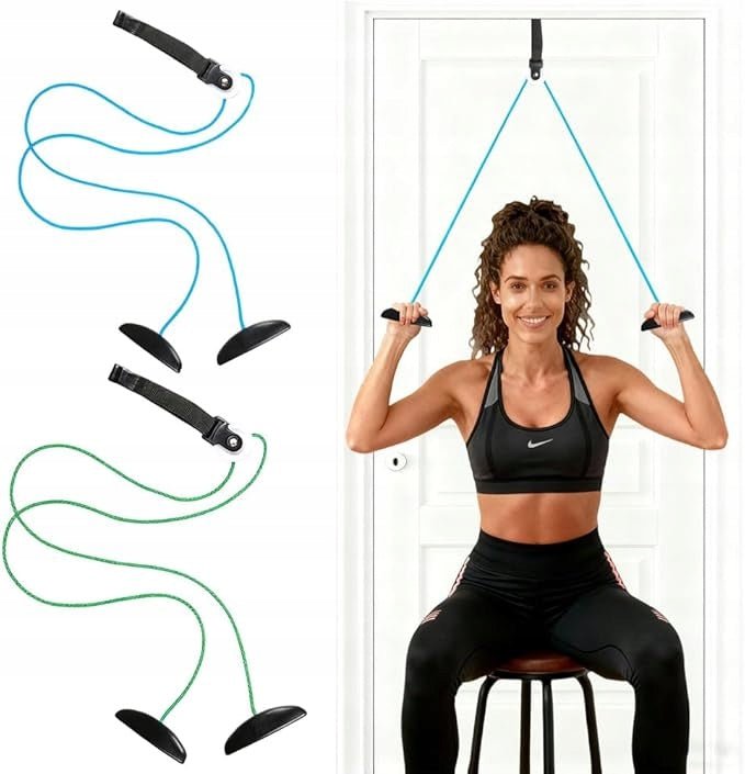 2X EXERCISE STRETCHING RUBBER TAPE DOOR TRAINING FOR FITNESS DOORS