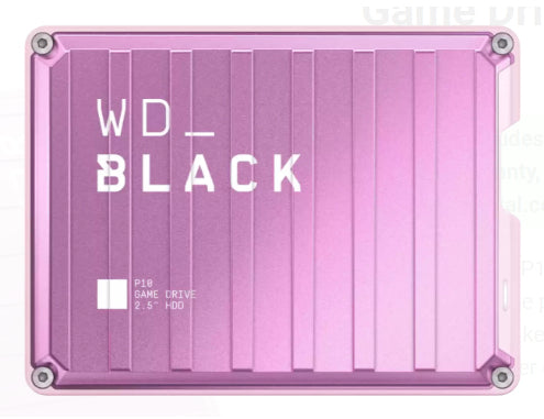 2X EXTERNAL HDD DRIVE WD BLACK P10 GAME DRIVE 2TB USB 3.2 GEN 1 PINK Model WDBA2W0020BPK-WESN