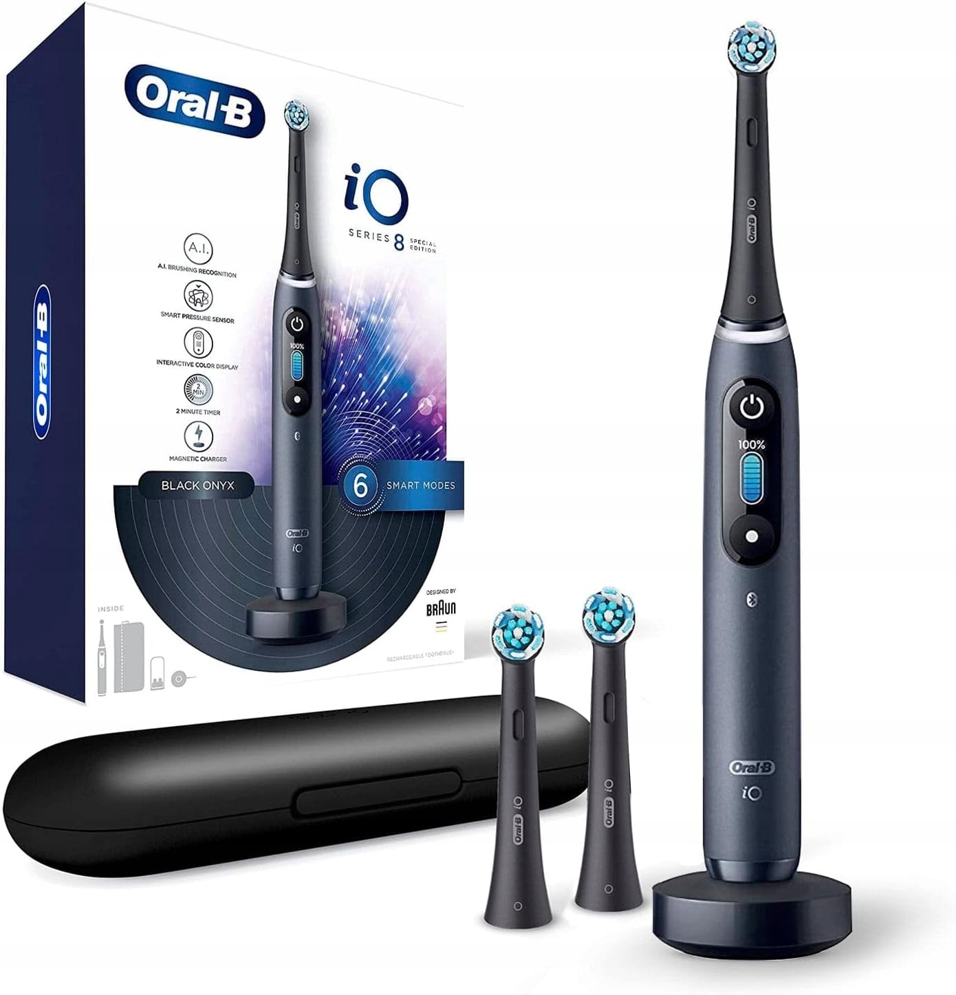 2X Electric Toothbrush ORAL-B iO 8N, Black Onyx Brand Oral-B