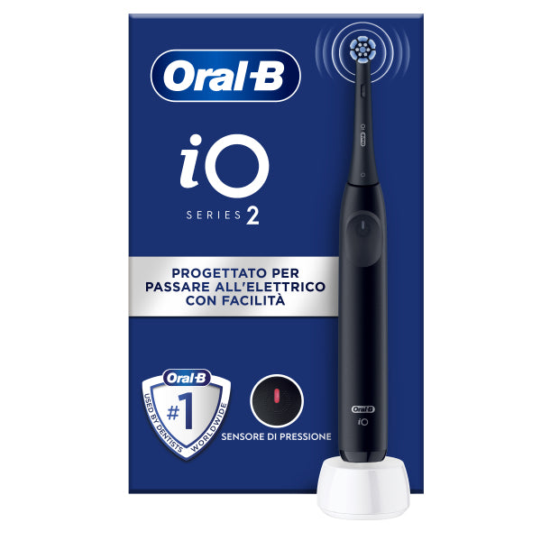 2X Electric magnetic toothbrush BRAUN Oral-B iO series 2 Black Kind toothbrush