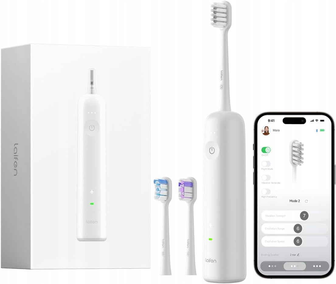 2X Electric toothbrush Laifen Wave LFTB01-SE WHITE MAT