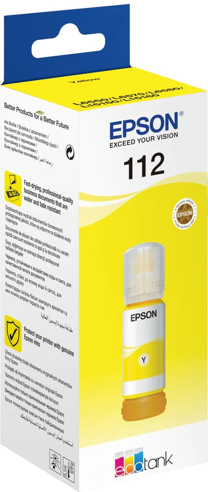 2X Epson 112 yellow 6000str. Color yellow