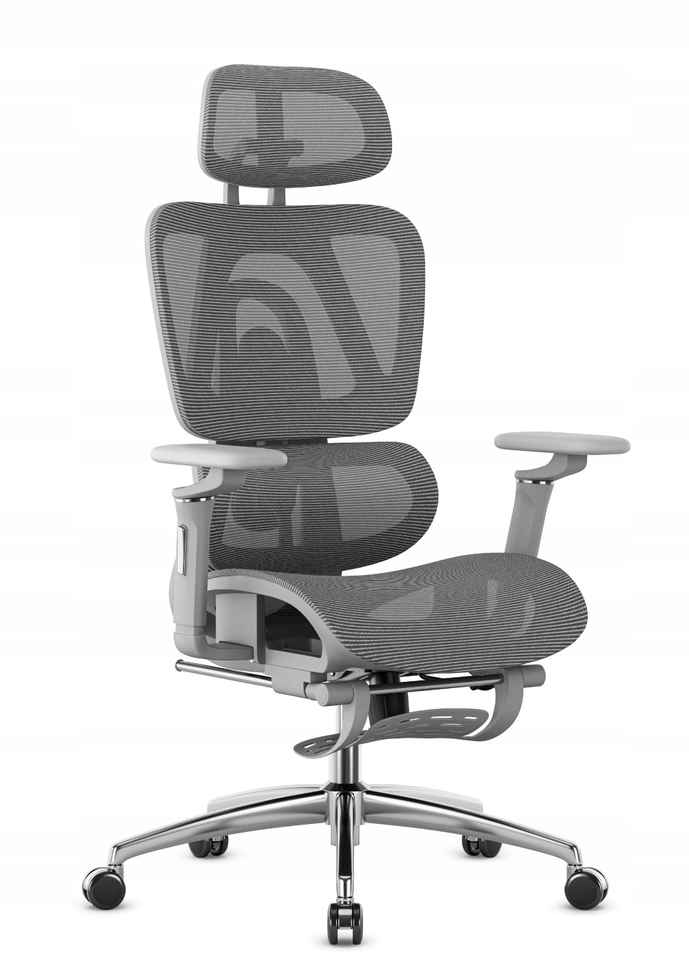 2X Ergonomic Office Chair with Footrest Mark Adler Expert 7.9 Grey