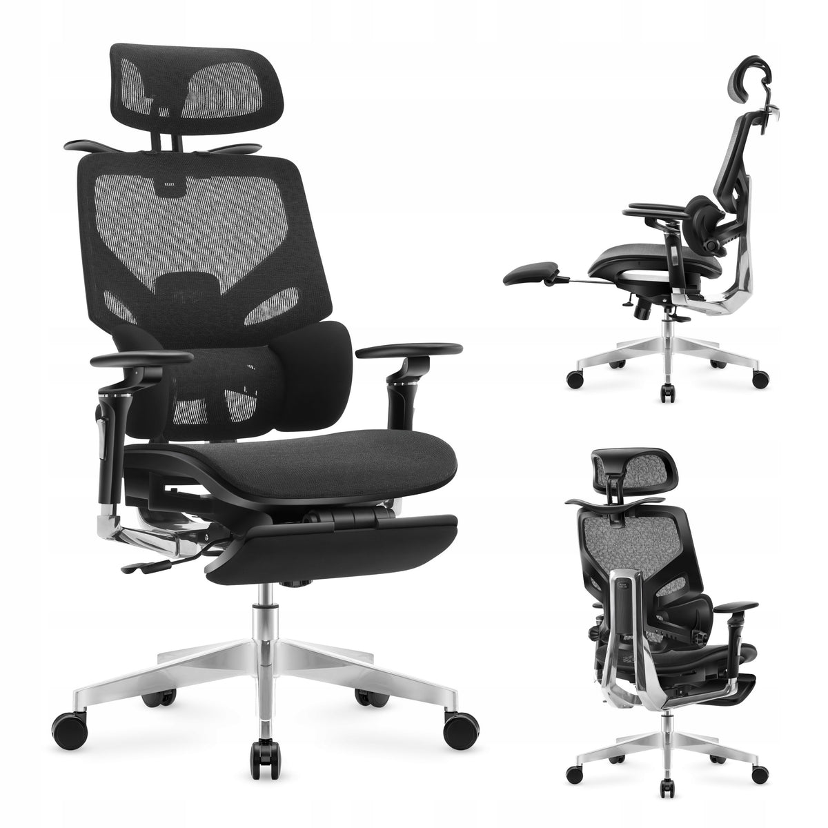 2X Ergonomic chair Huzaro Expert 9.6 Black