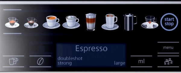 2X Espresso machine automatic Siemens TE653M11RW 1500 W black Model TE653M11RW