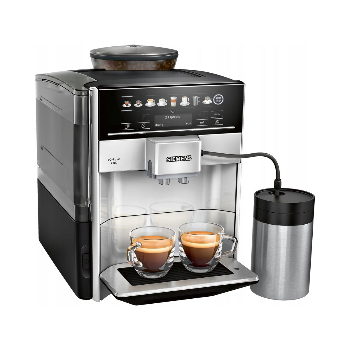 2X Espresso machine automatic Siemens TE653M11RW 1500 W black