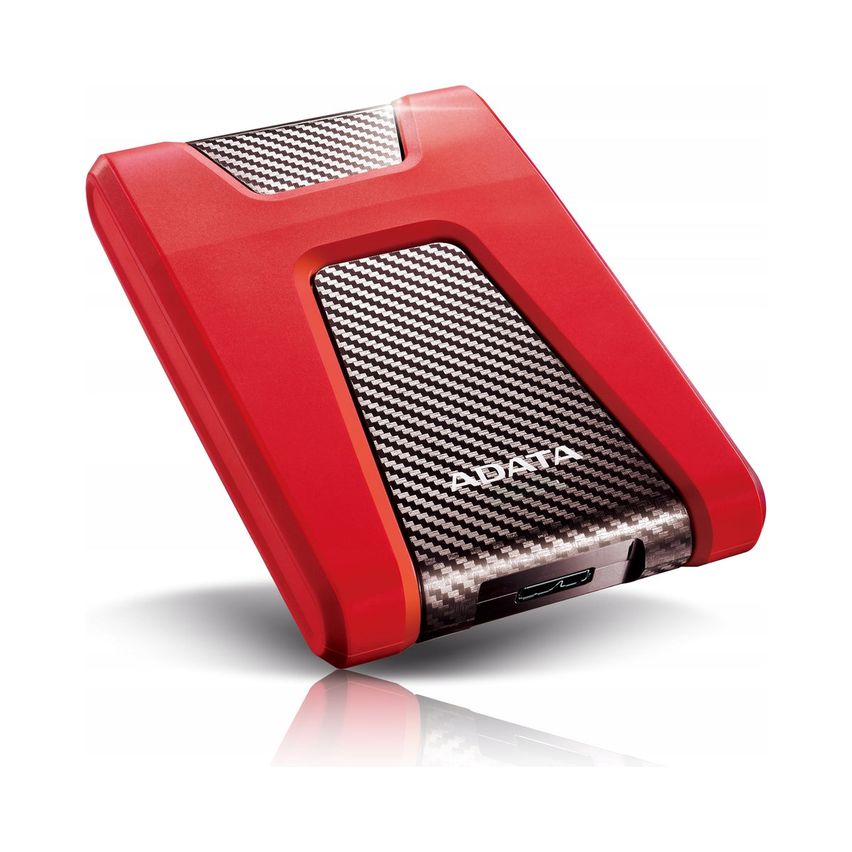 2X External Drive ADATA HD650 2TB USB 3.2 Gen. 1 Red and Silver