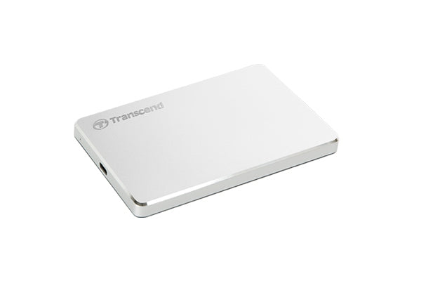 2X External Drive Transcend StoreJet C3S 2TB USB 3.2 Gen. 1 Silver Model TS2TSJ25C3S