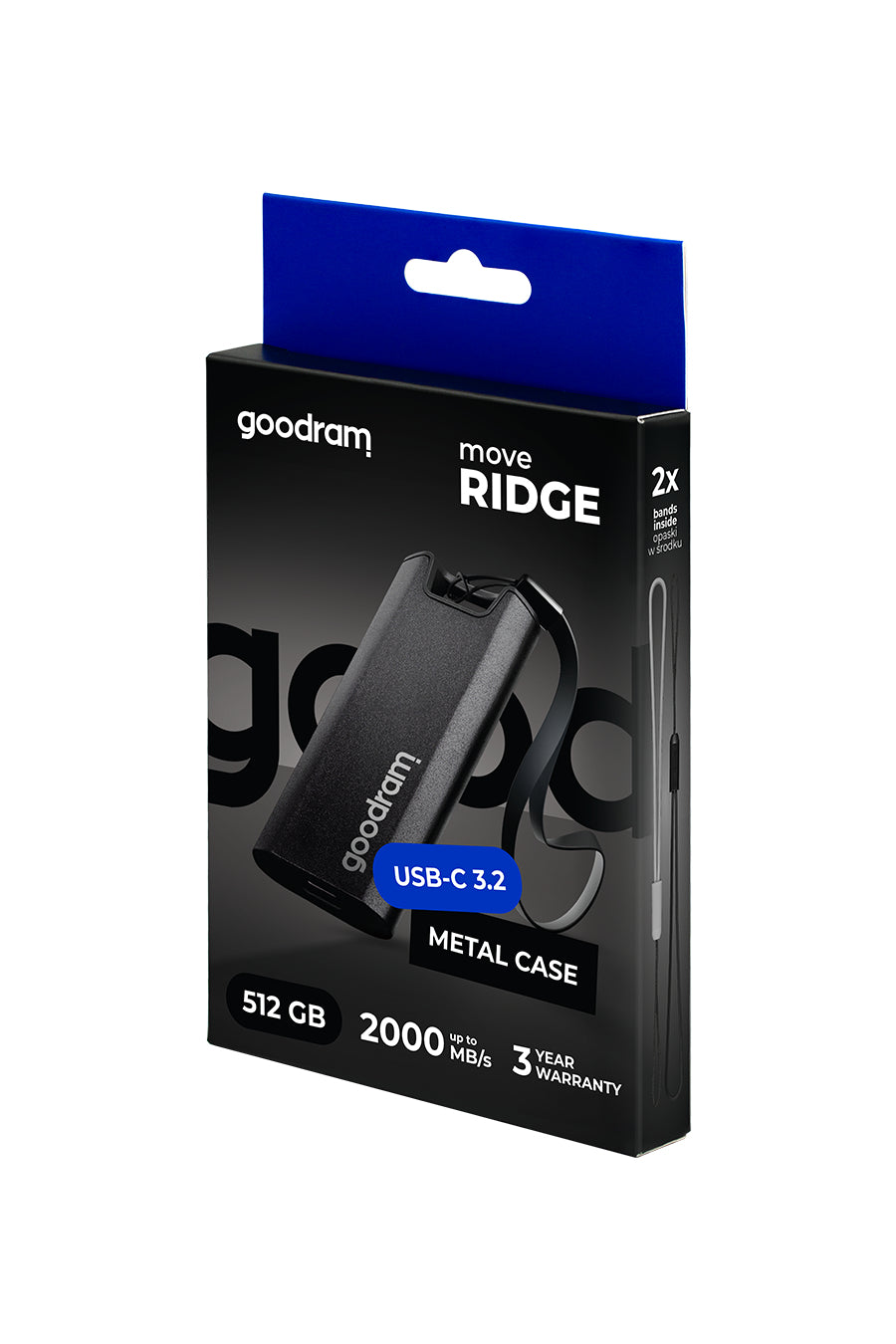 2X External SSD Goodram Move Ridge 512GB Model Move Ridge