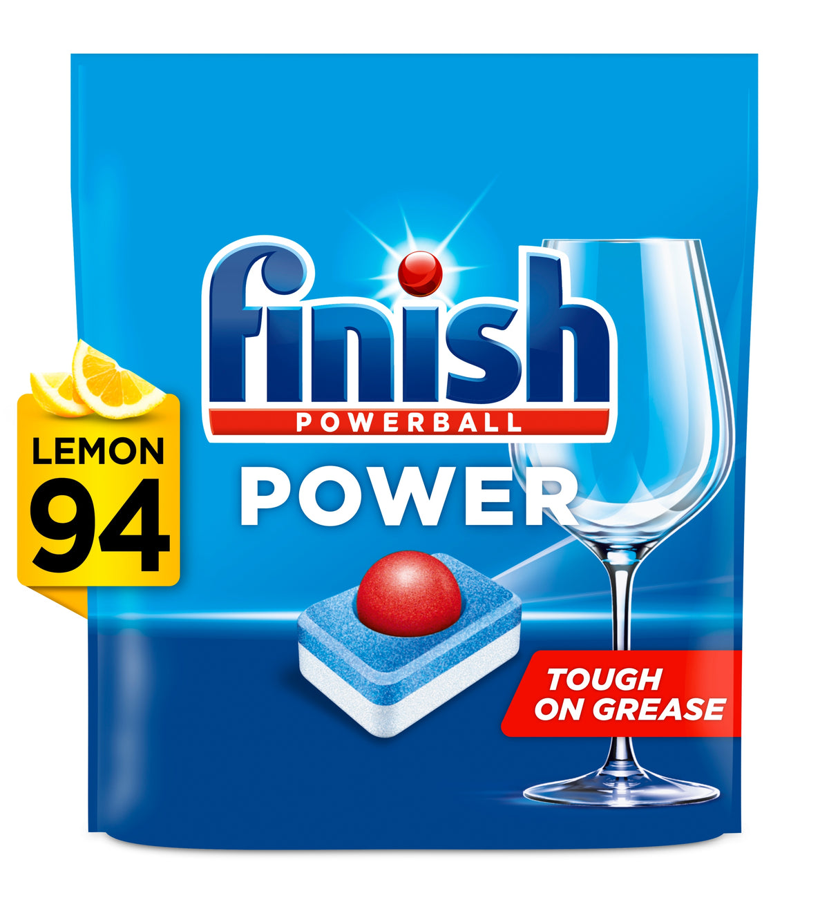 2X FINISH 94pcs All in 1 Max Lemon Dishwasher Tablets