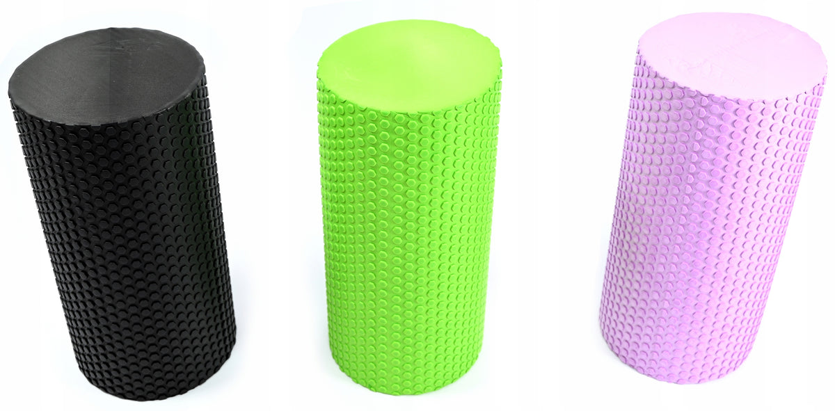 2X FOAM MASSAGE ROLLER EXERCISE ROLLER 30CM Brand Midex
