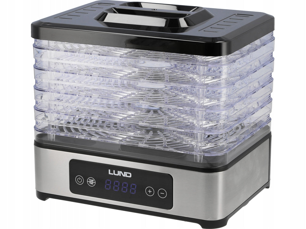 2X FOOD DRYER LUND 400 IN 5 TRAYS FOR VEGETABLE FRUIT MUSHROOMS REGULATION T