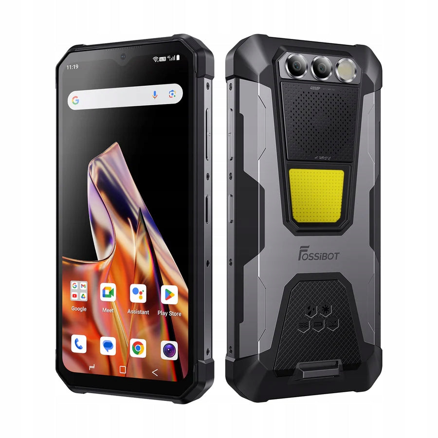 2X FOSSIBOT F106 PRO 8+7/256GB, 12000 mAh, smartphone, black Brand Fossibot