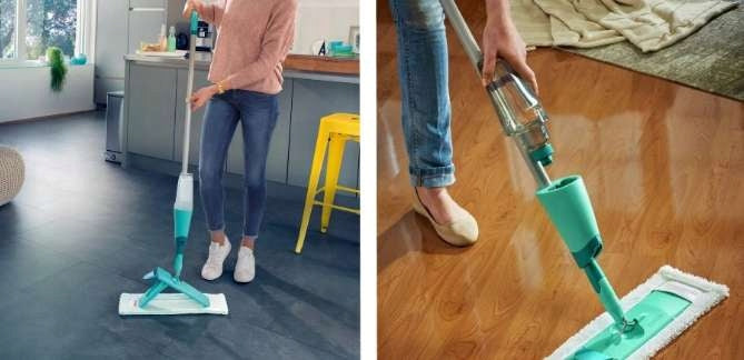 2X Flat mop Leifheit Easy Spray 56690 42 cm Manufacturer code 56690