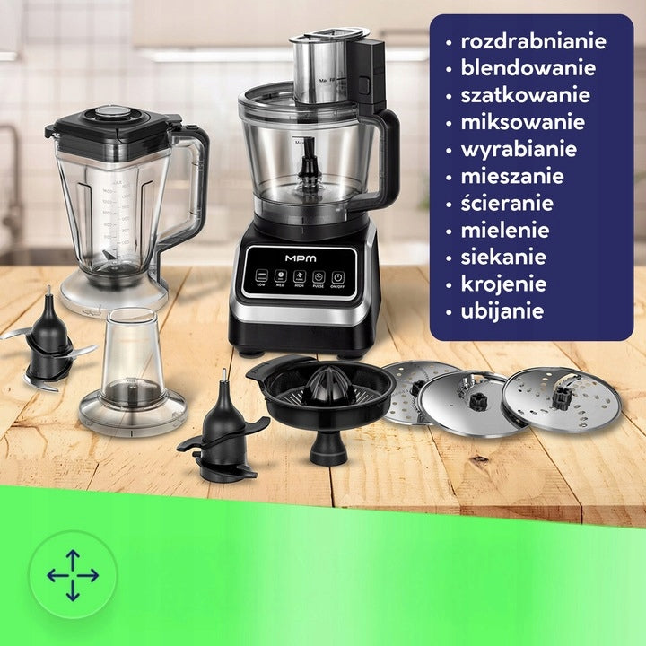 2X Food Processor MPM MRK-27 2000 W black Power rating 2000 W