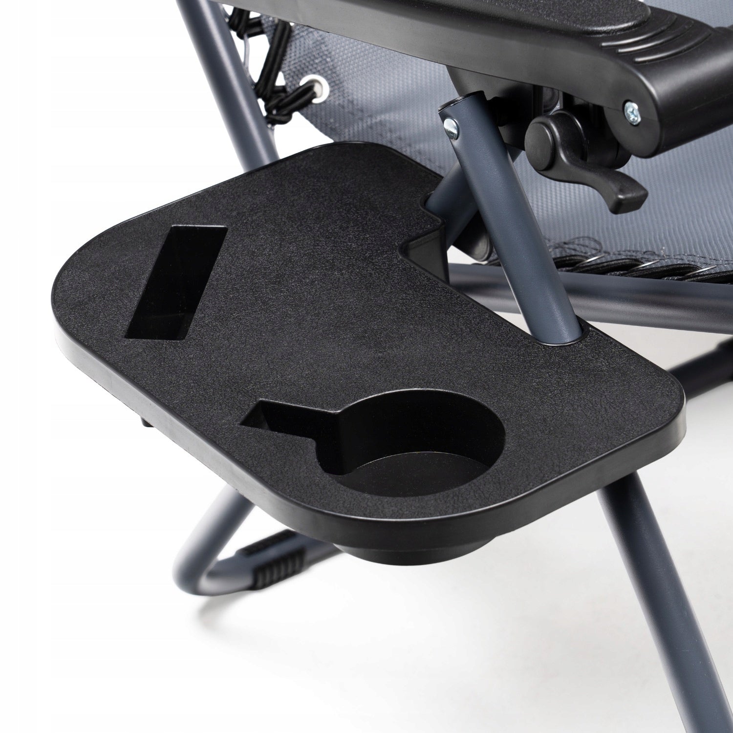 2X GARDEN LOUNGER FOLDING TERRACE CHAIR GRAVITY CUSHION DRINK HOLDER Kind sunbed