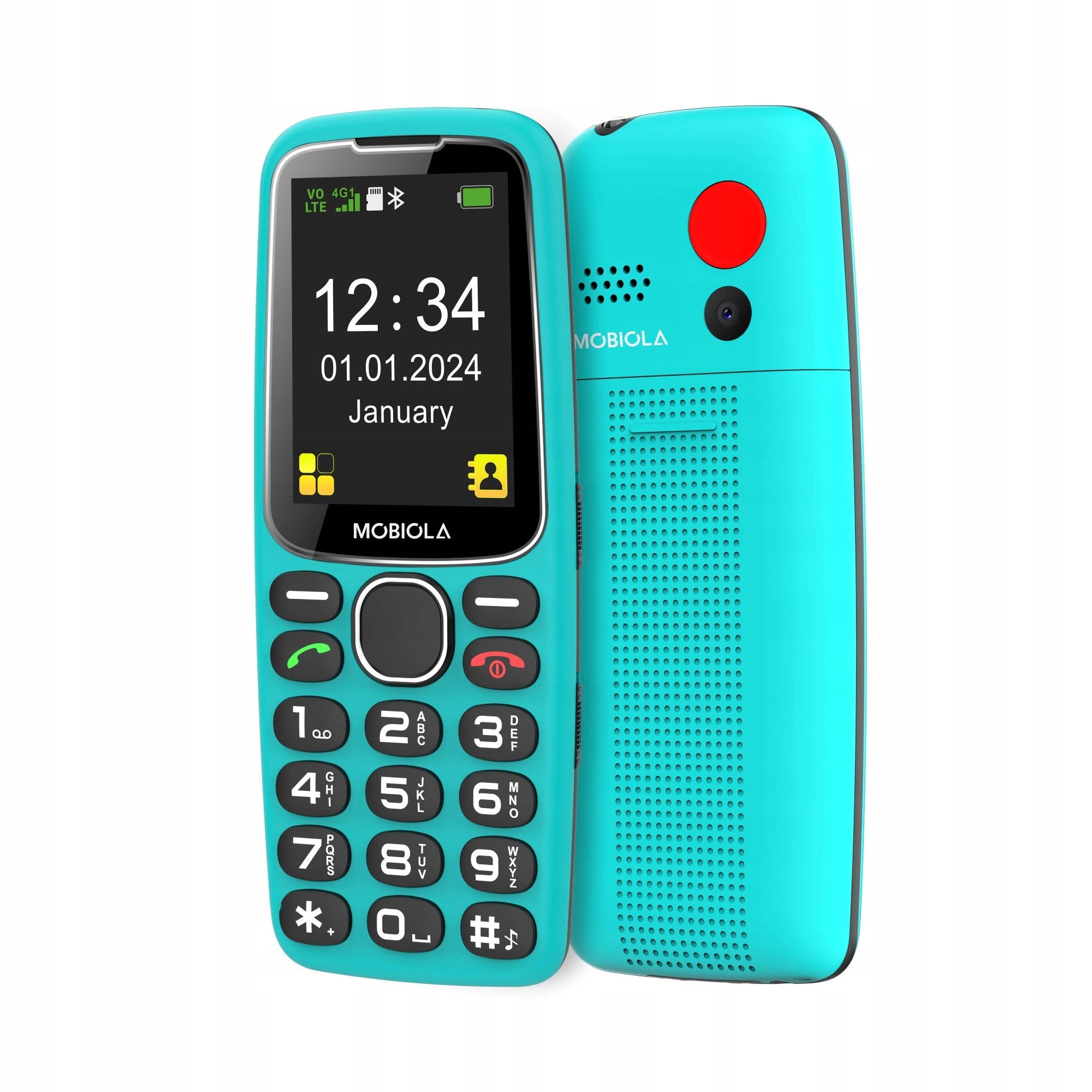 2X GSM MOBILE PHONE Mobiola MB4120 4G FOR SOS SENIOR Built-in memory 32 MB