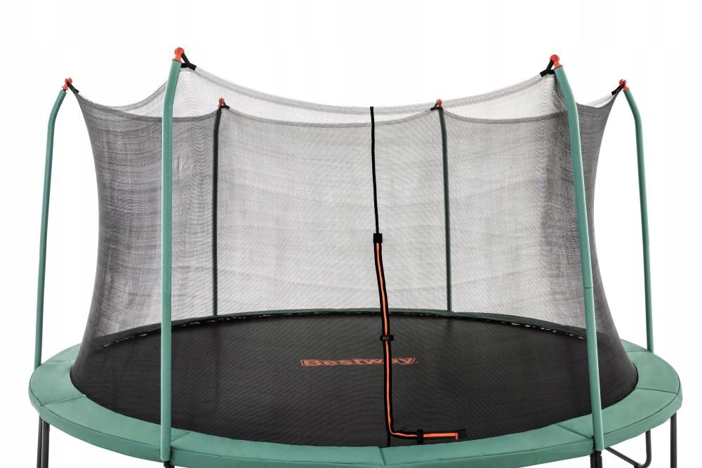 2X Garden trampoline with indoor net for children 427cm LADDER BESTWA Brand Bestway