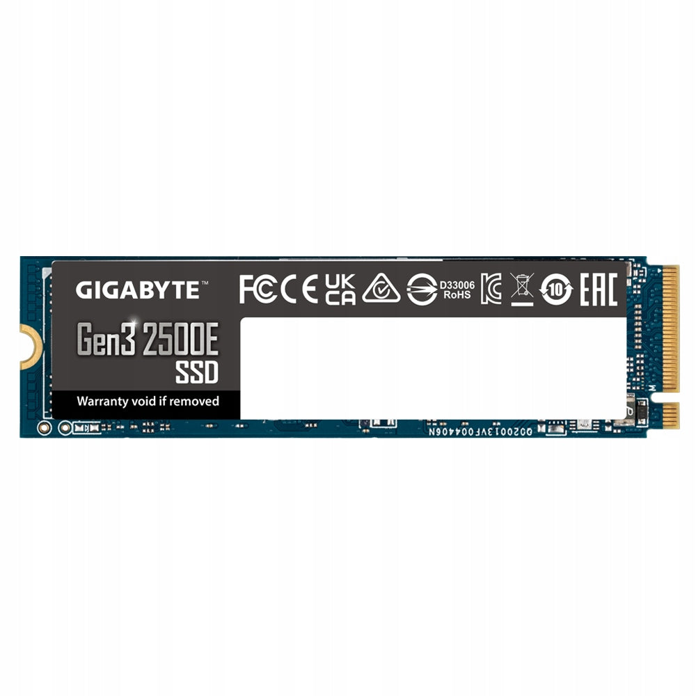 2X Gigabyte 1TB M.2 PCIe NVMe 2500E SSD Manufacturer Gigabyte