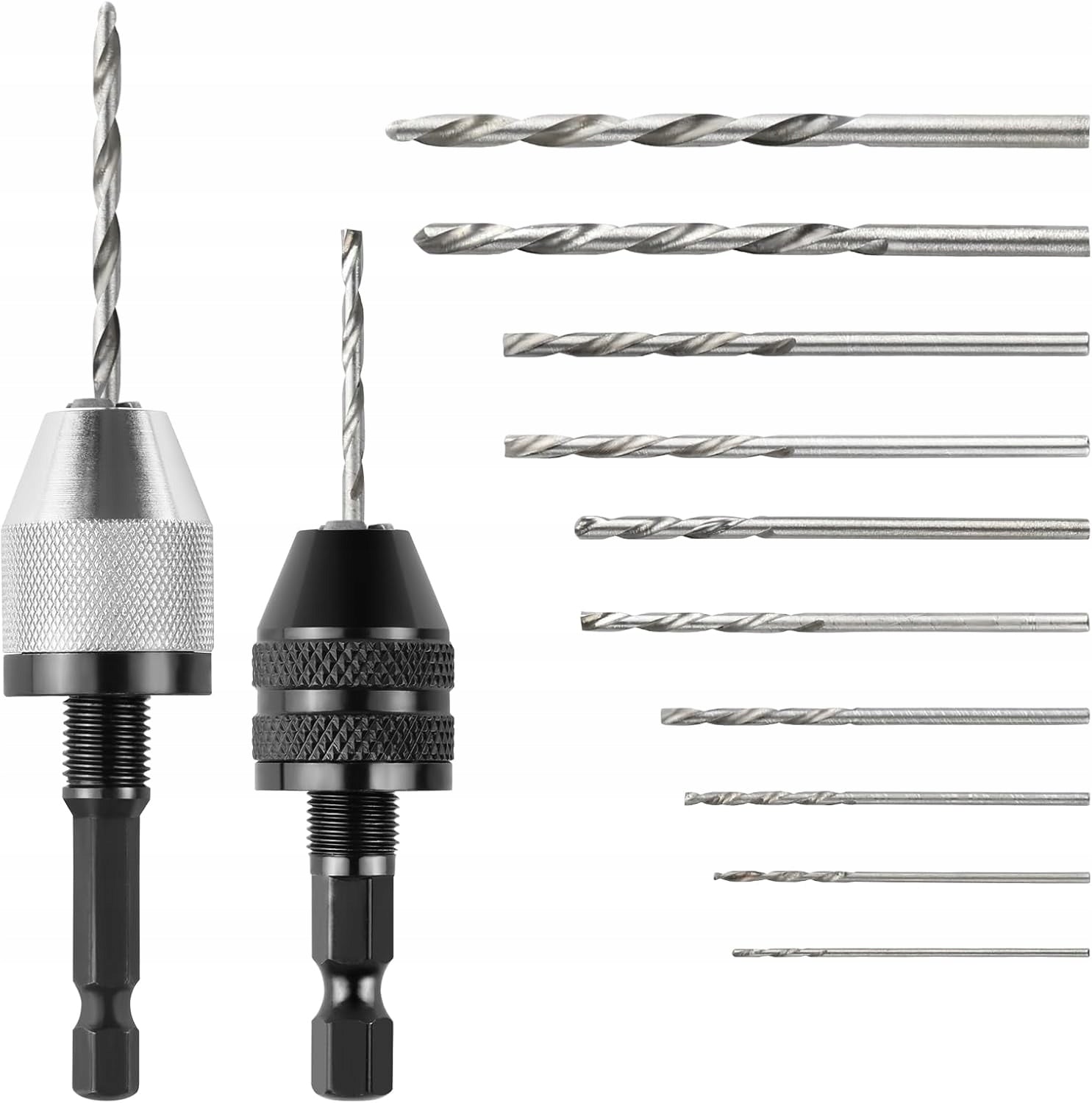 2X HEXAGON HANDLE SCREWDRIVERS QUICK RELEASE+REPLACEABLE 10X DRILL BITS GIFT