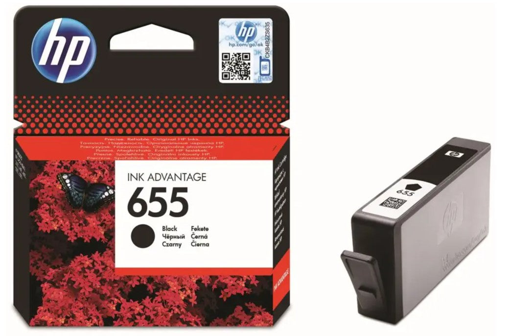 2X HP 655 Black ink Manufacturer HP