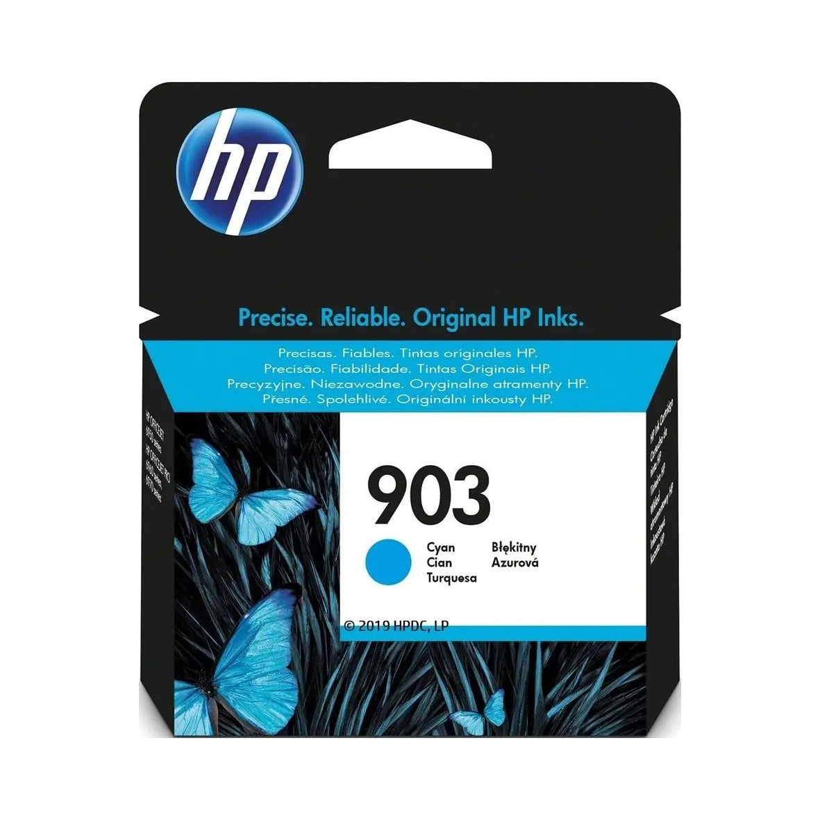 2X HP 903 Cyan Ink Cartridge (T6L87AE)