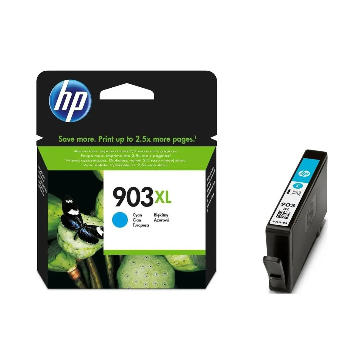 2X HP 903XL cyan ink for 825str. Instant Ink
