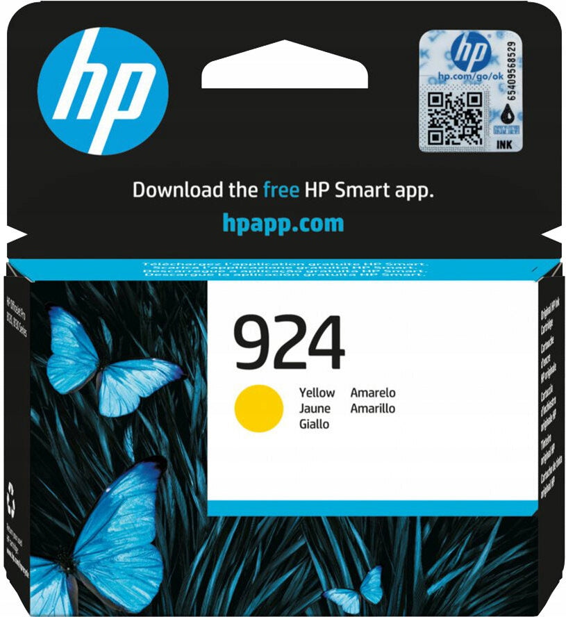 2X HP 924 Yellow ink
