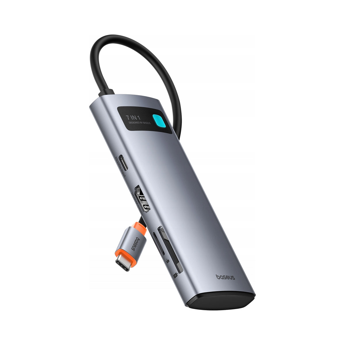 2X HUB ADAPTER USB-C BASEUS 7in1 HDMI 4K 60Hz 3x USB 3.0 USB-C PD SD microSD