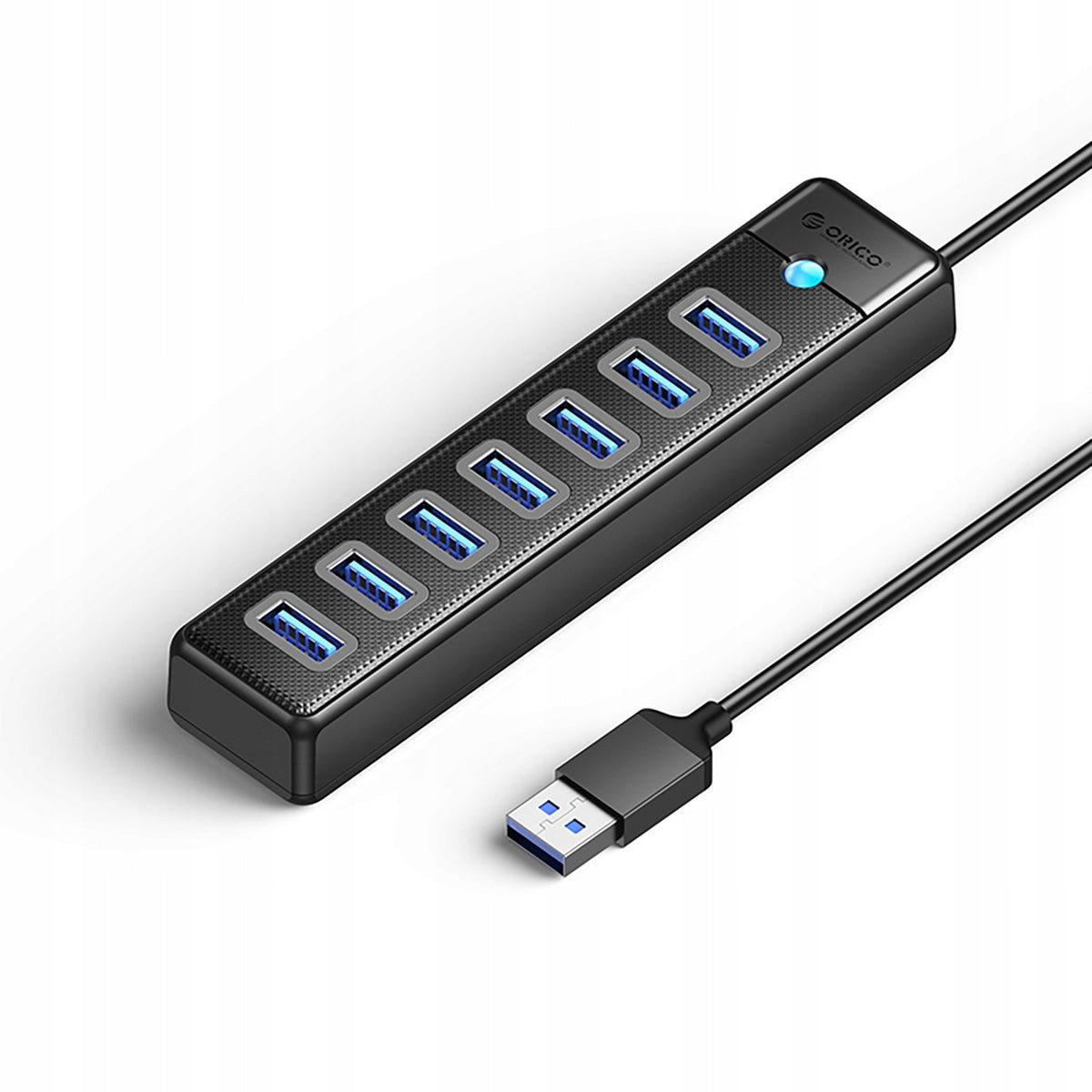 2X HUB MULTIFUNCTION ADAPTER 7x USB-A 3.0 + USB-C 5V/3A ORICO