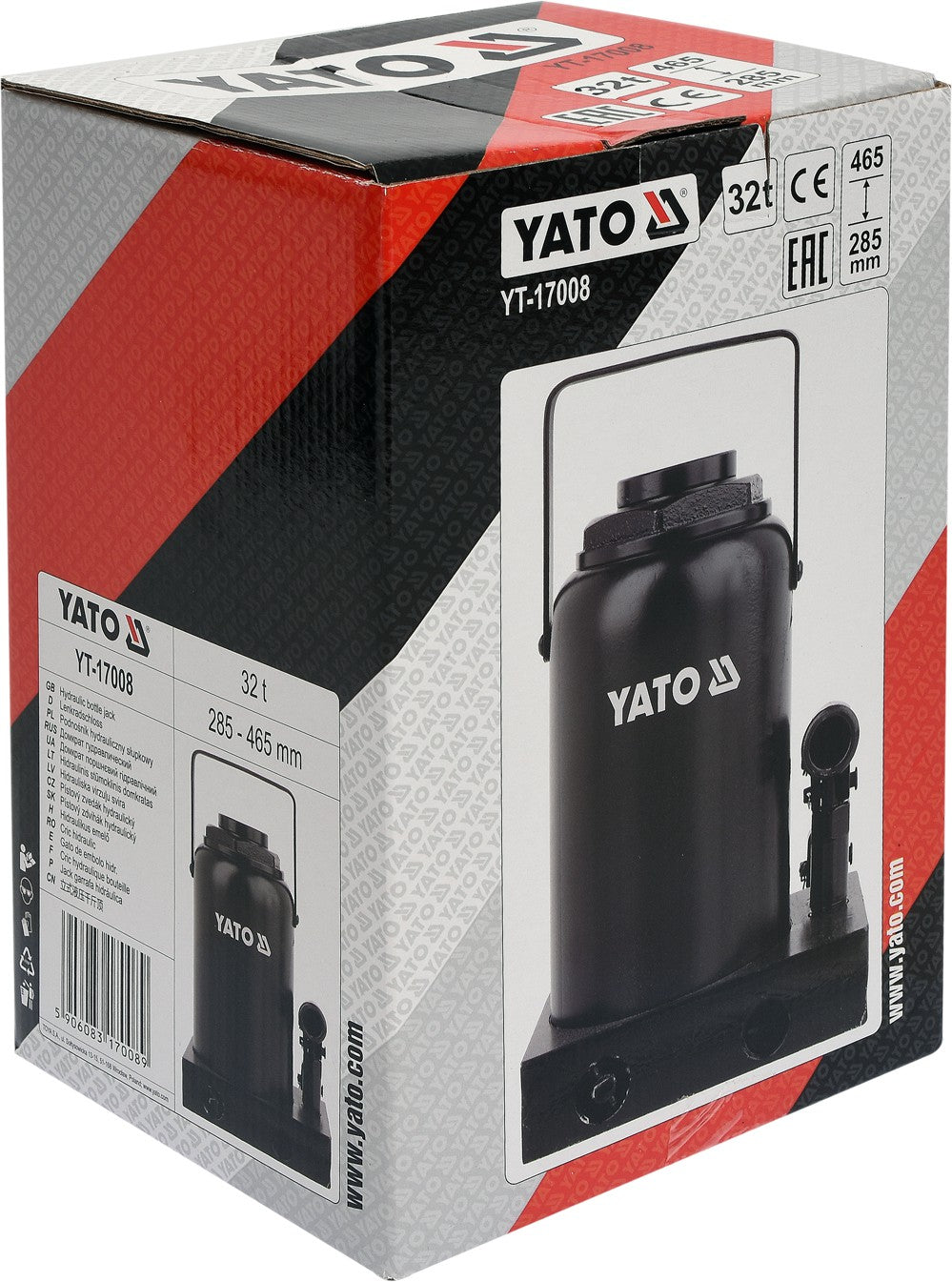 2X HYDRAULIC BOLLARD LIFT 32T YATO YT-17008 Product weight with unit packaging 23.5 kg