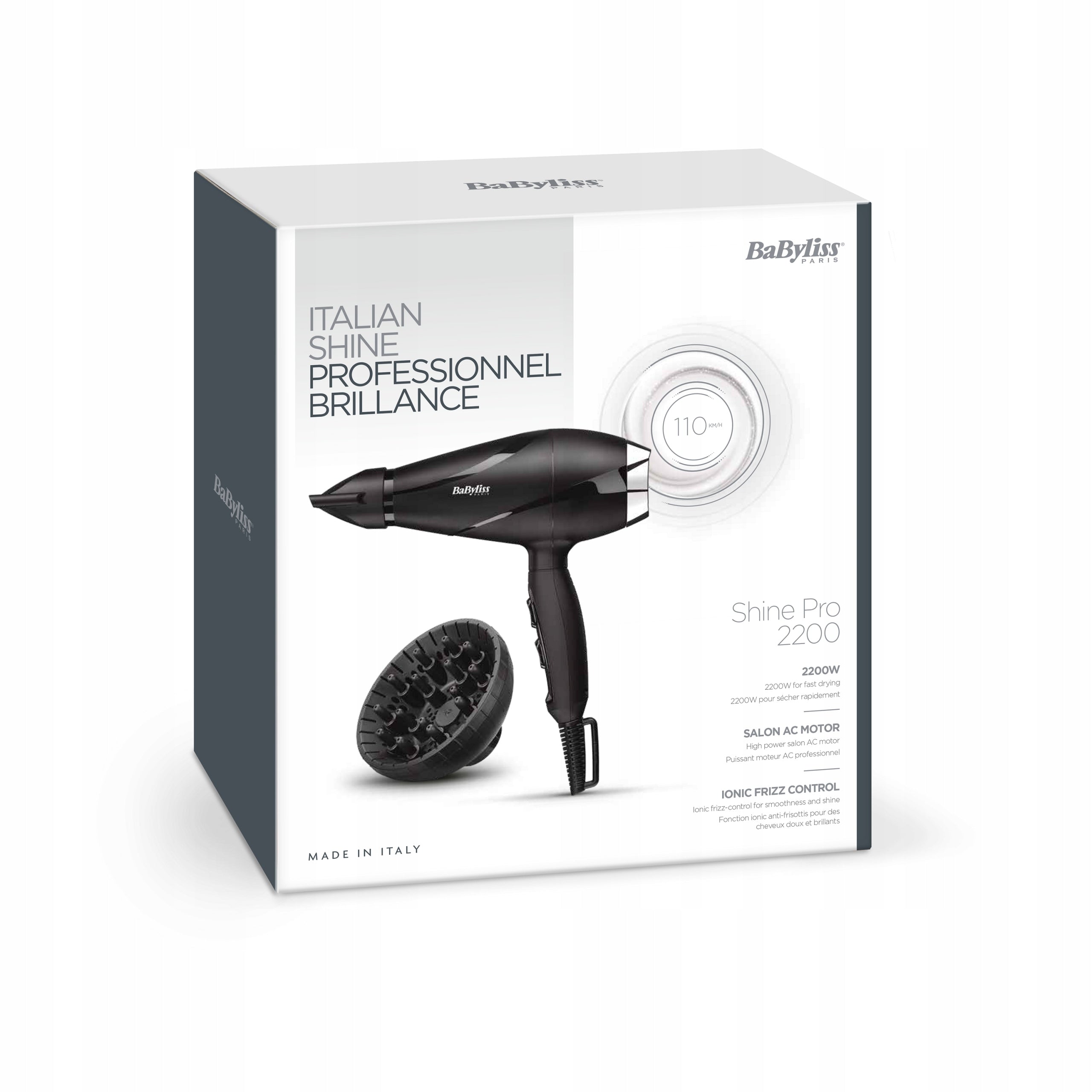 2X Hair Dryer BaByliss Shine Pro 2200 – 2200W Brand BaByliss