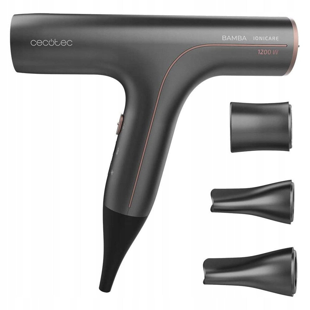 2X Hair Dryer CECOTEC Bamba IoniCare 6000 RockStar Soft Grey