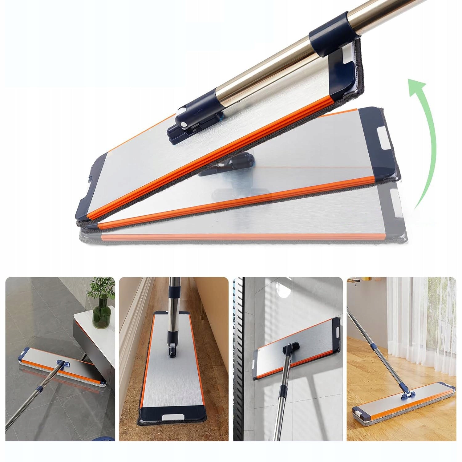 2X INTENSE FLAT 360° ROTARY MOP WITH EXTRUSION BUCKET AND 6 CLOTHS Manufacturer code 65464561