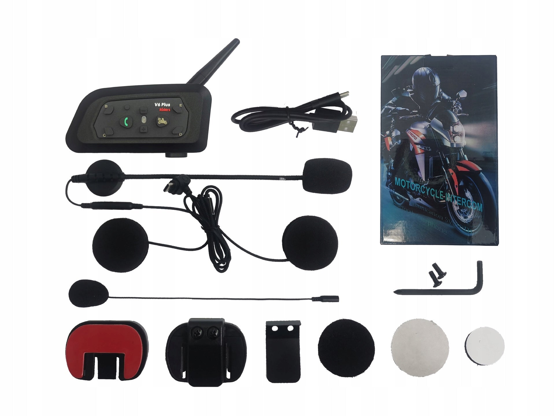2X INTERCOM MOTORCYCLE INTERCOM EJEAS V6 PRO NEW VERSION 2024 IP67 1200M Manufacturer no brand