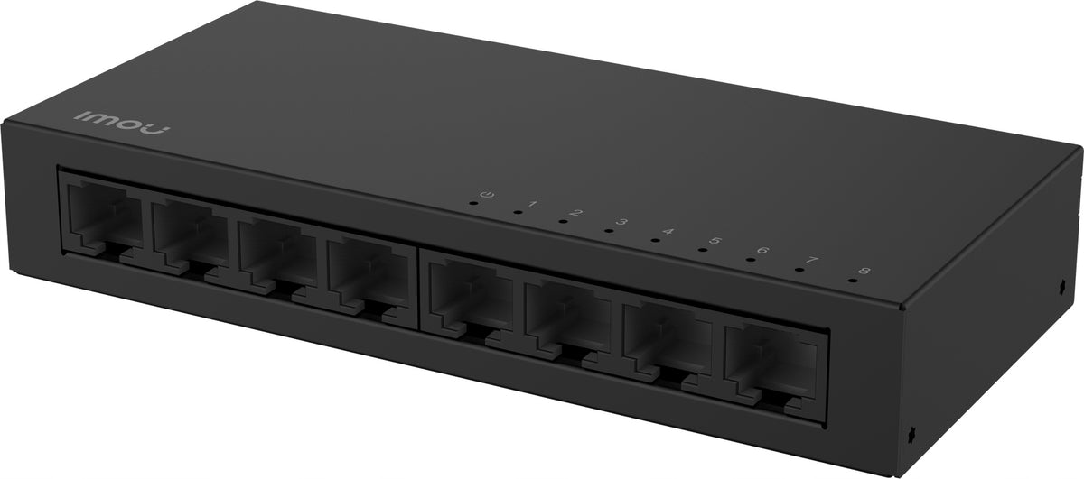 2X Imou 8-PORT SWITCH IN METAL HOUSING SF108 100Mb/s Plug&Play