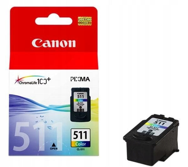 2X Ink Canon CL-511 colour 9ml Color tri-color