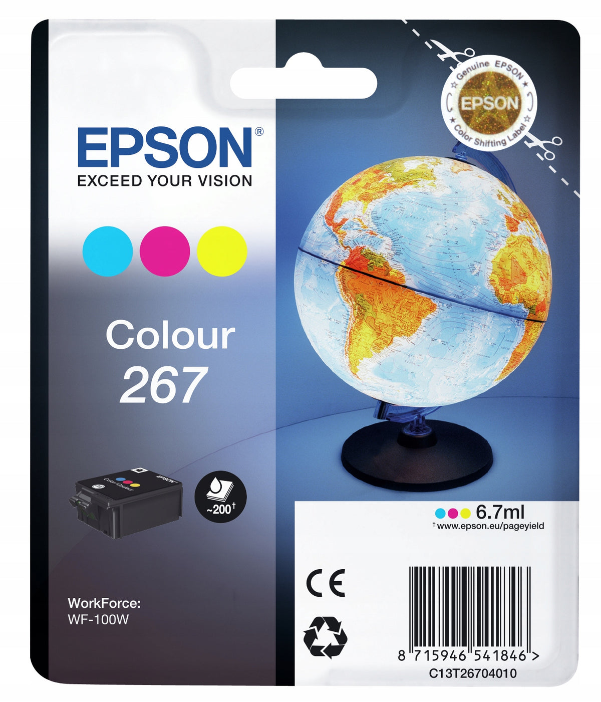 2X Ink Epson 267 color 200str. Color tri-color