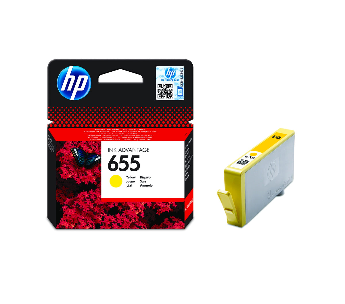 2X Ink HP 655 CZ112AE yellow (yellow) Color yellow