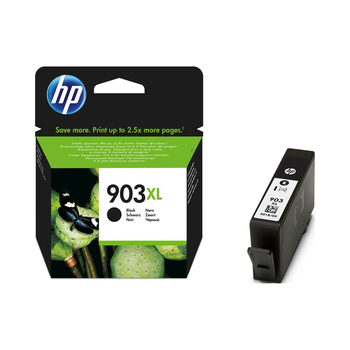 2X Ink HP 903XL black to 825str. Instant Ink