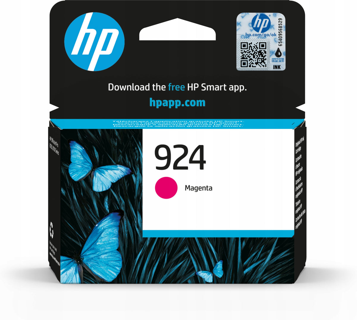 2X Ink HP 924 magenta to 400 pages Instant Ink Color red (magenta)