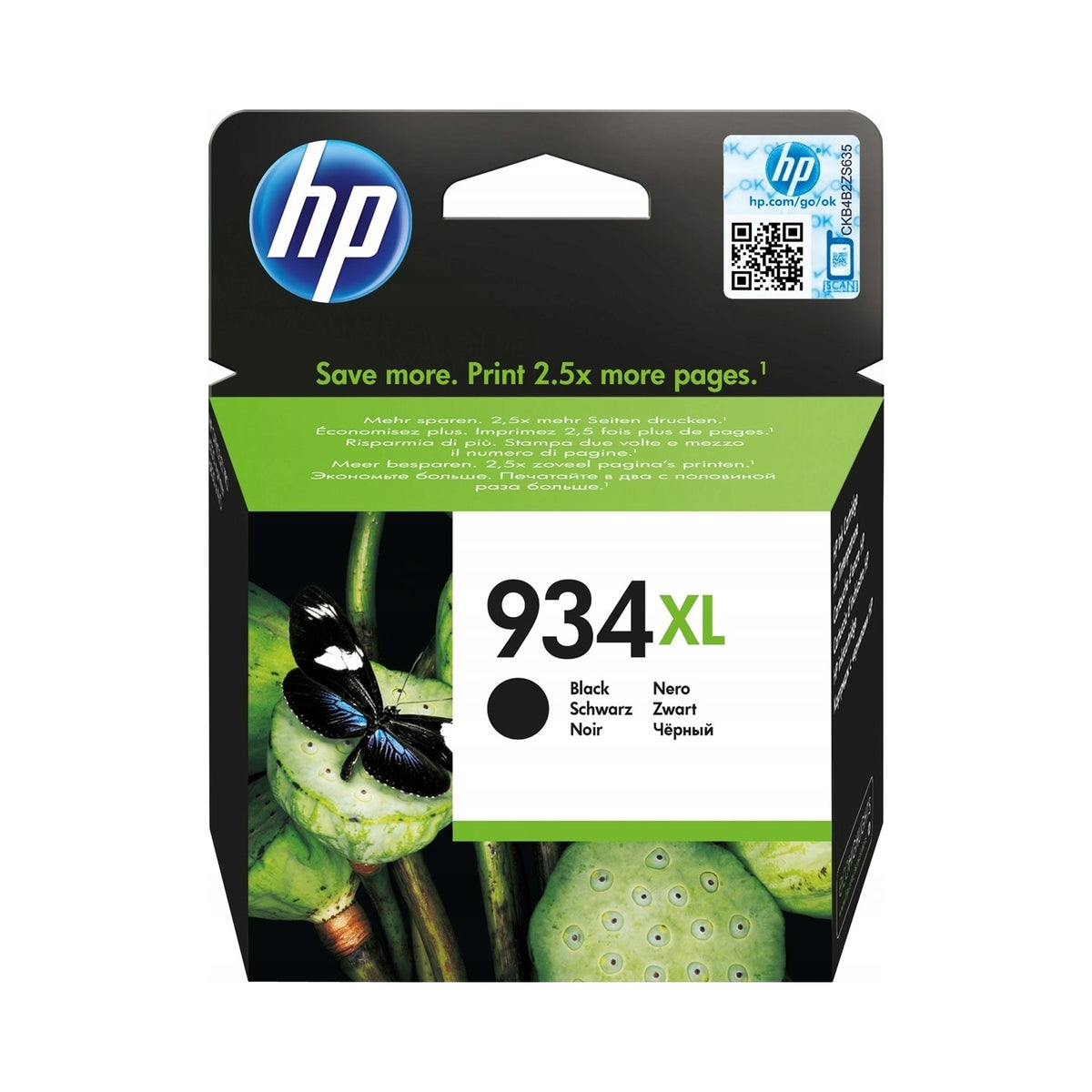 2X Ink HP 934XL black to 1000str. Instant Ink