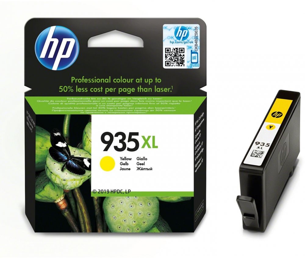 2X Ink HP 935XL yellow to 825str. Instant Ink Color yellow