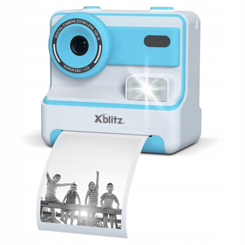 2X Instant Camera for Kids Xblitz Flash Blue with Thermal Printer Model Xblitz Flash Blue